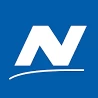 The n logo on a blue background.