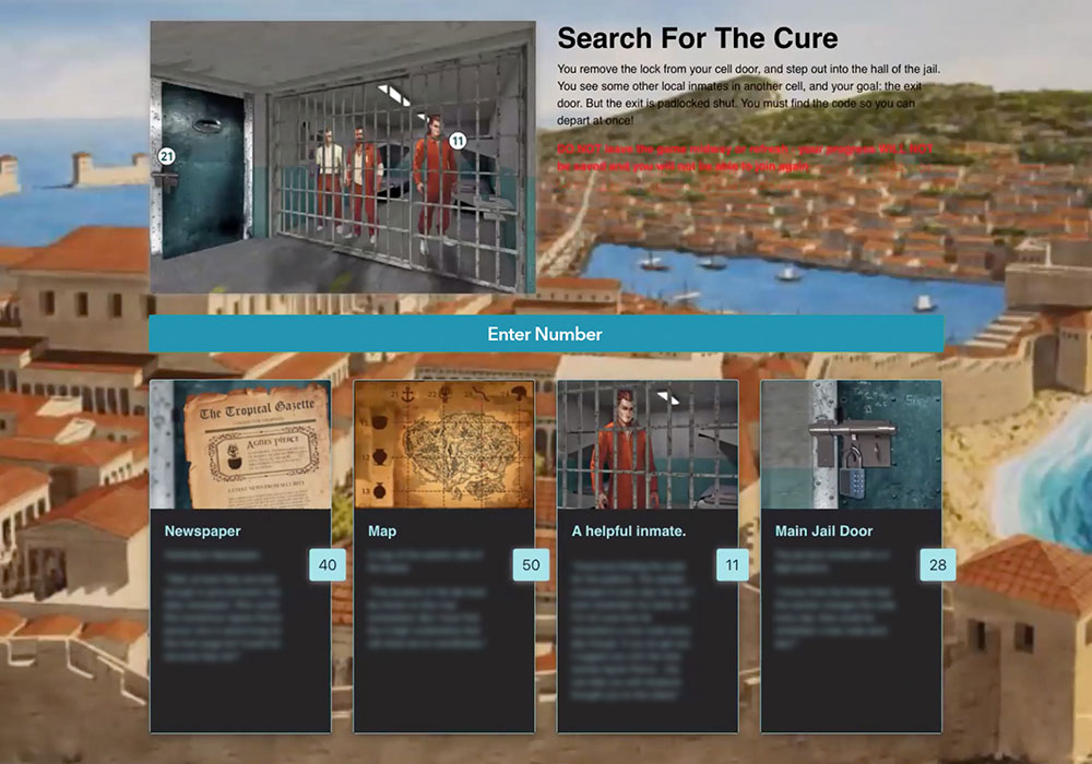 Search for the cure- screenshot thumbnail.