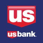 Us bank logo on a blue background.