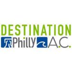 The logo for destination philly ac.