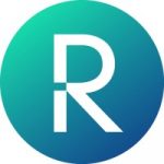 The letter r in a blue and green circle.