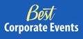 The logo for best corporate events.