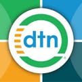 The logo for dtn.
