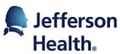 Jefferson health logo on a white background.
