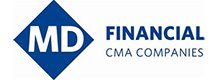 The logo for md financial cma companies.