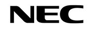 Nec logo on a white background.