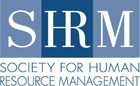 The logo for the society for human resource management.