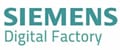 Siemens digital factory logo.