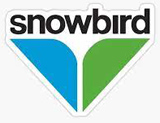 The snowbird logo on a white background.