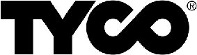 The tyco logo on a white background.