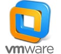 The vmware logo on a white background.