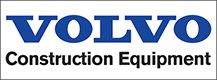 Volvo construction equipment logo.