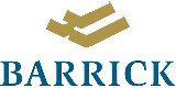 The barrick logo on a white background.