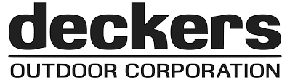 Decker's outdoor corporation logo.