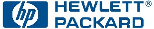 Hewlett-packard logo on a white background.