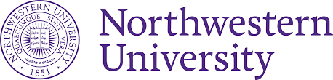 The northwest university logo on a white background.