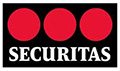 Securitas logo on a black background.