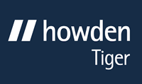 Howden tiger logo on a blue background.